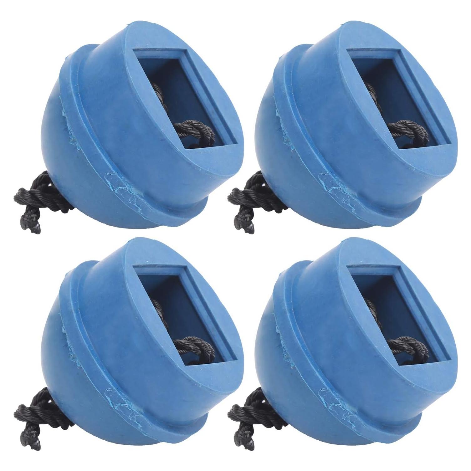 Soporte de Tiza para Taco VGEBY - 4 Piezas de Goma Azul