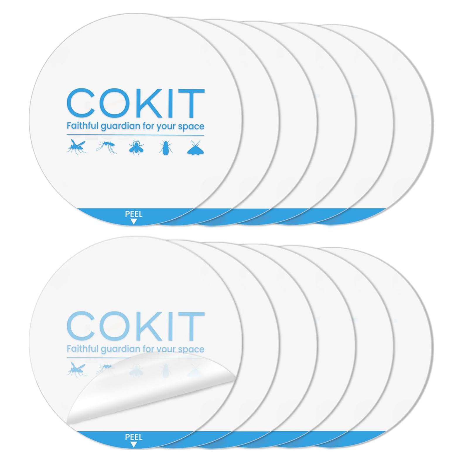 Pads de Pegamento COKIT para Trampas de Insectos 12 Unidades 10.9 cm