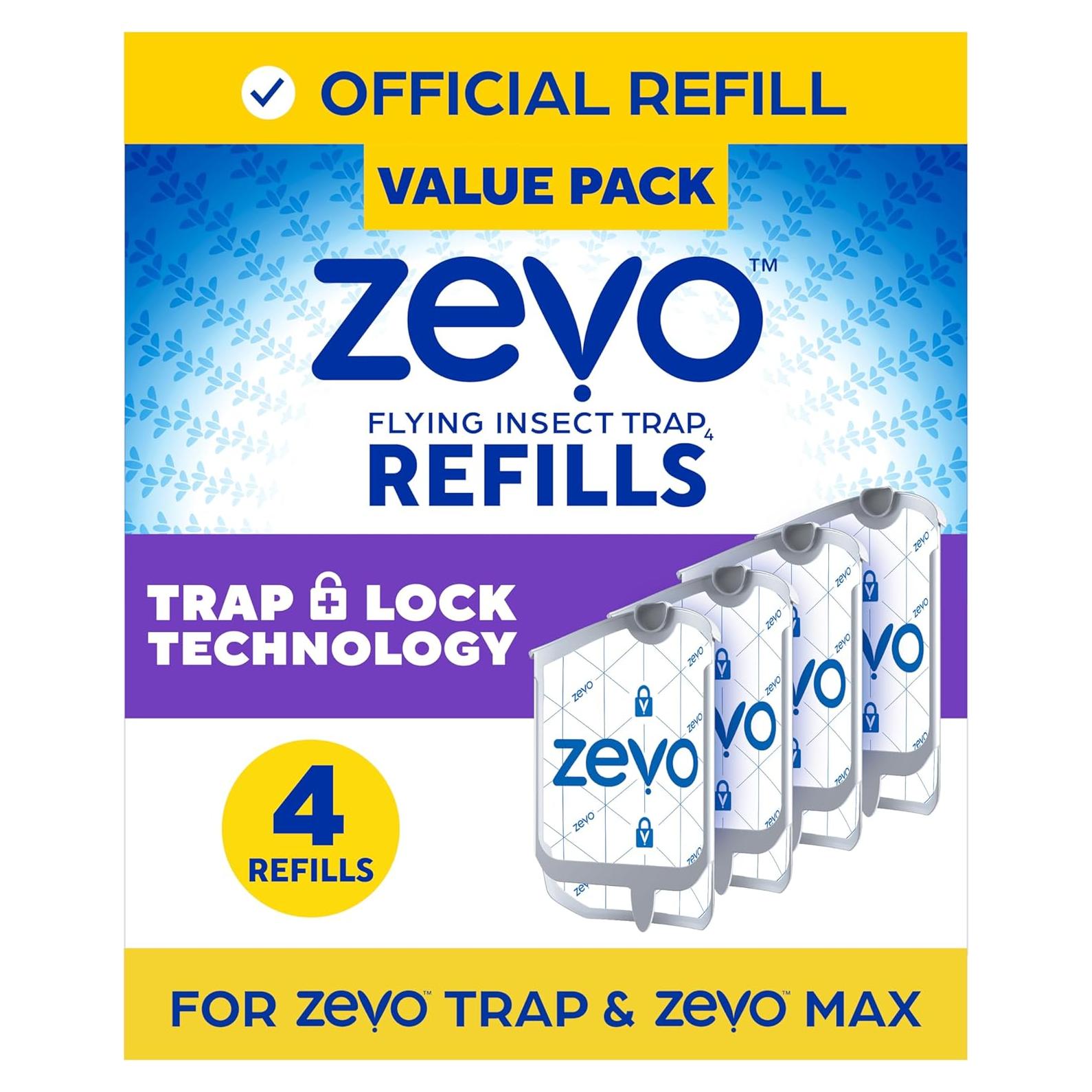 Recarga trampa insectos voladores Zevo - 4 cartuchos