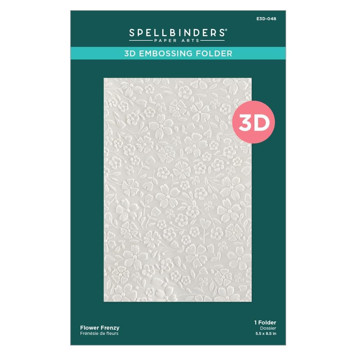 Carpeta de Embossing 3D Spellbinders Floral 22.1x14.5 cm