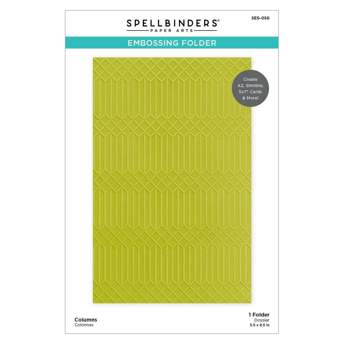 Carpeta de Embossing Columnas Spellbinders Fresh Picked 13.97x21.60 cm