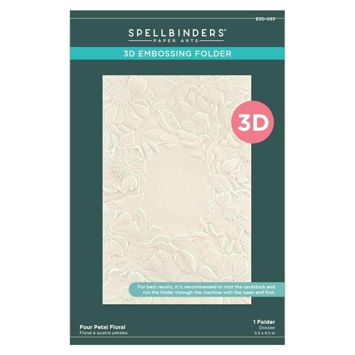 Carpeta de Embossing 3D Spellbinders Floral 22.1x14.5 cm