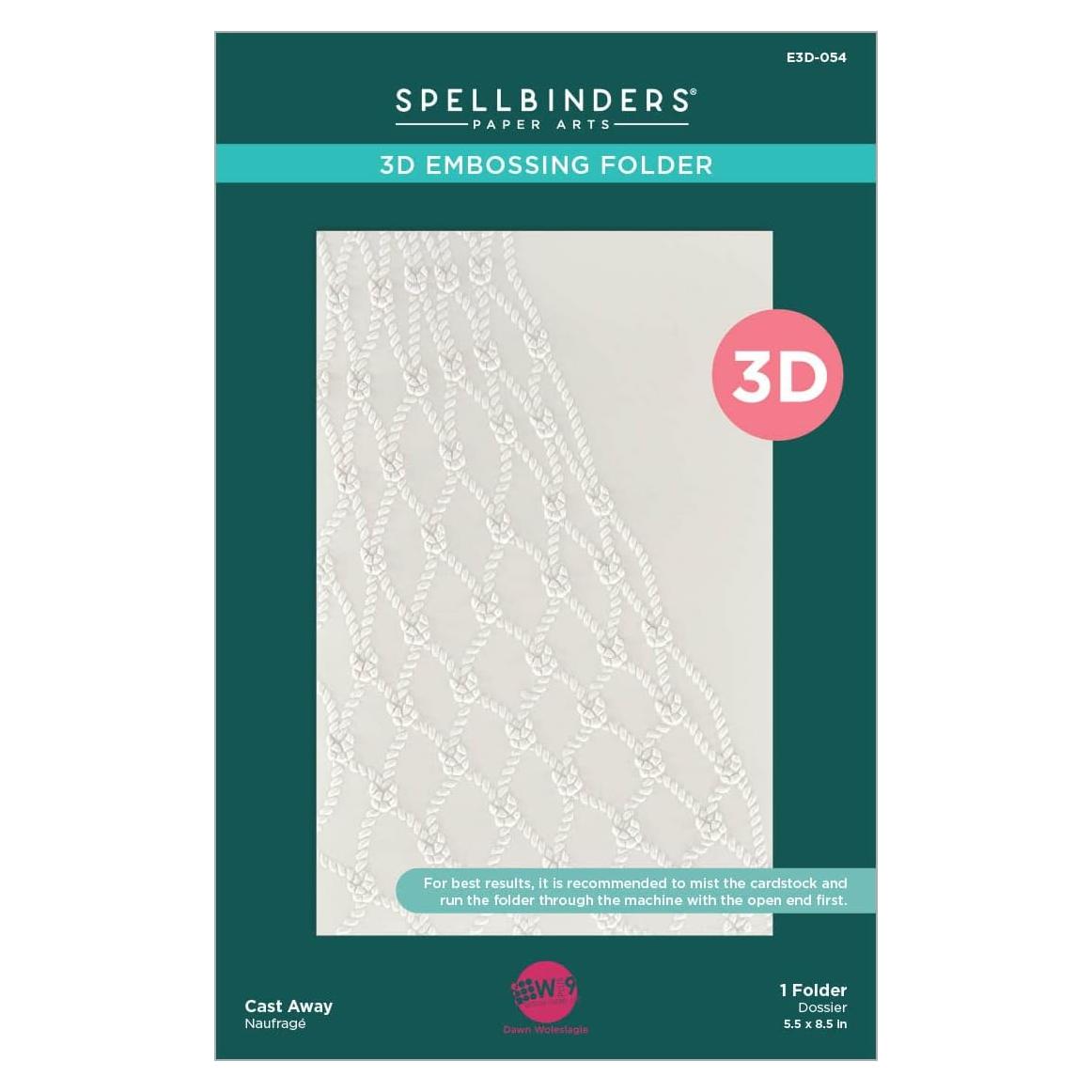 Carpeta de Embossing 3D Spellbinders Cast Away 14 x 22 cm