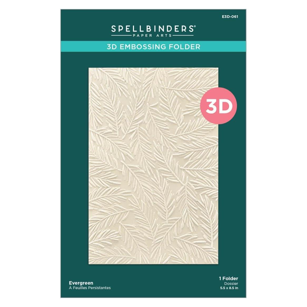 Carpeta de Embossing 3D Evergreen Spellbinders 14x22 cm