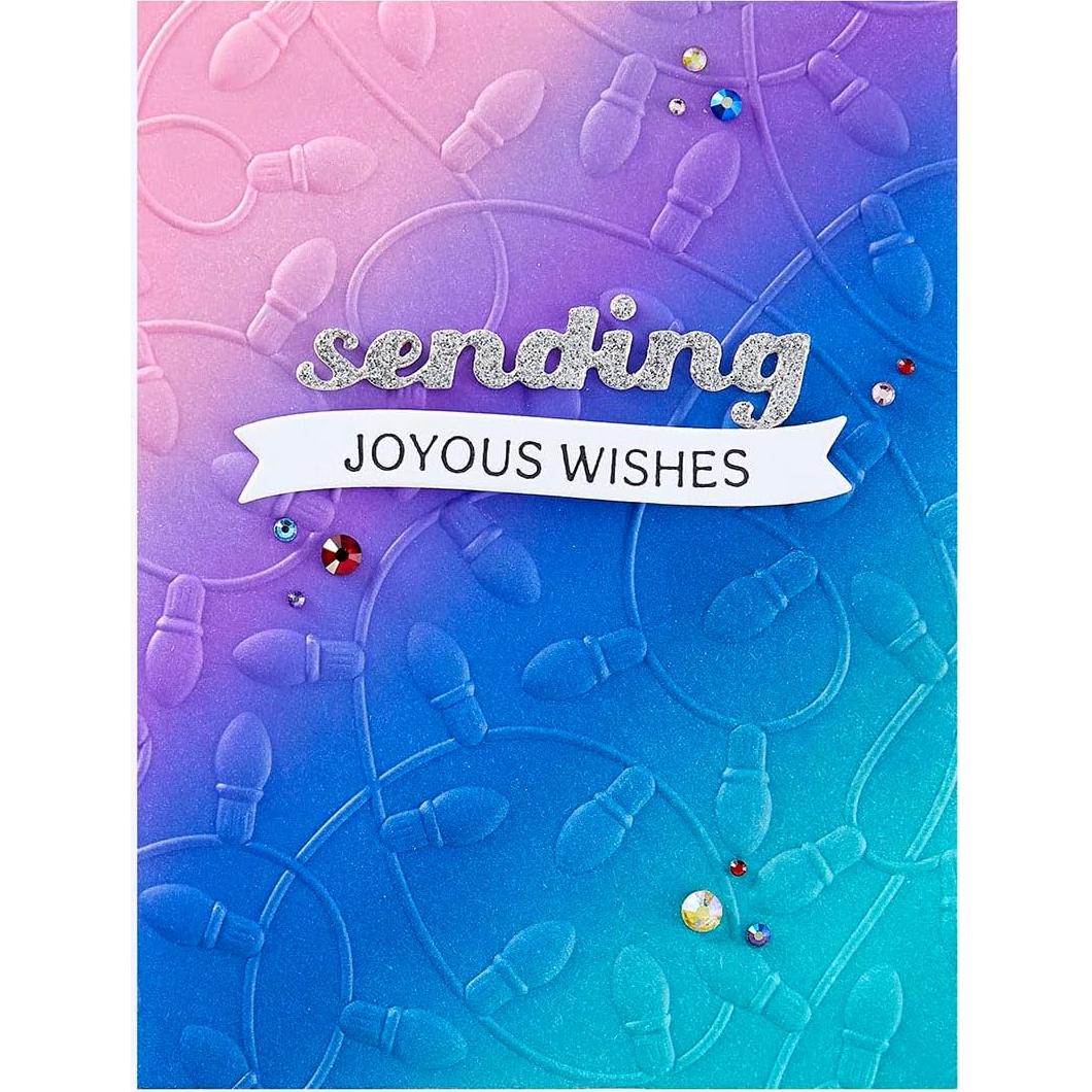 Carpeta de Embossing 3D Luces de Vacaciones Spellbinders 14x22cm