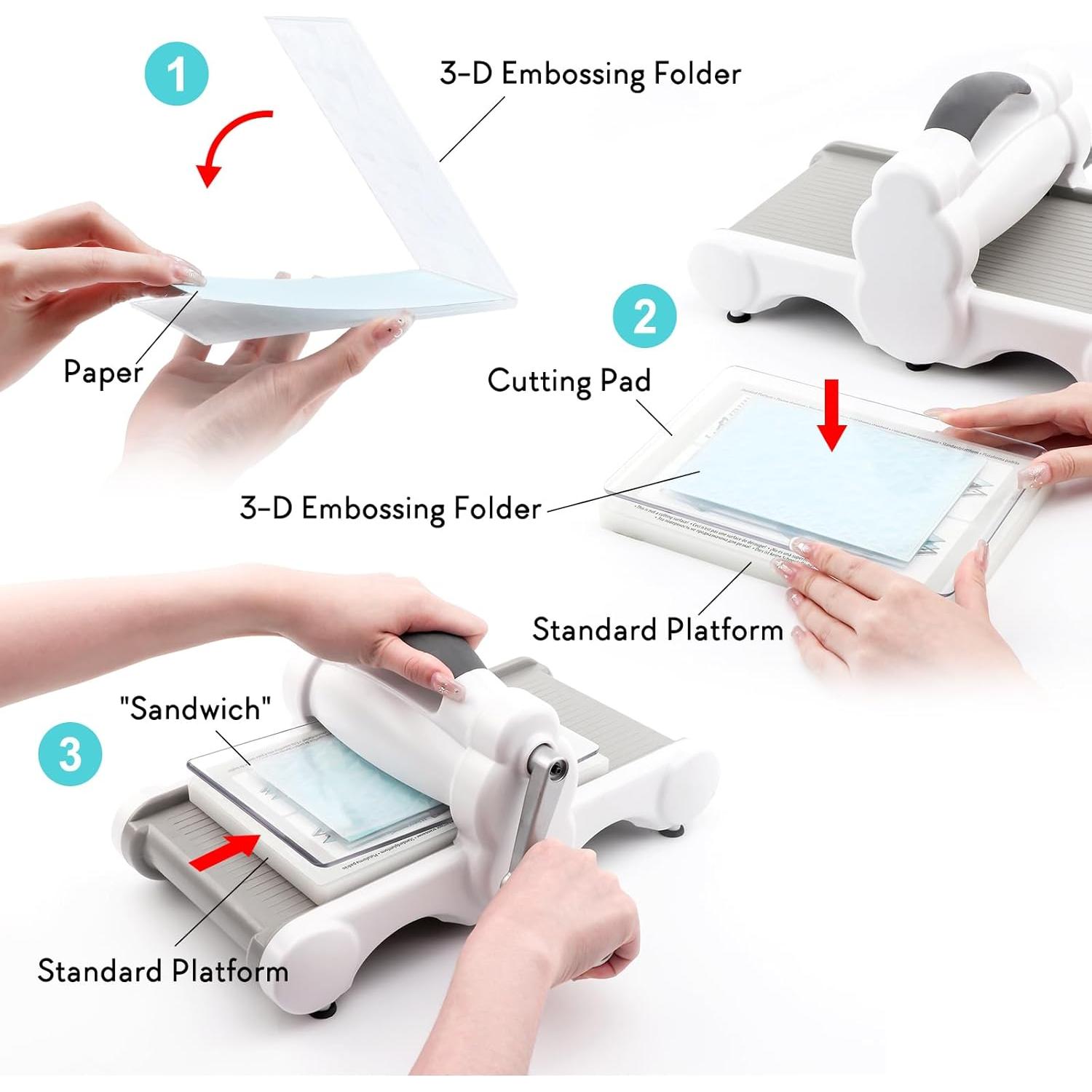 Carpeta de Relieve 3D BAOFALI 16x11.5cm para Tarjetas DIY