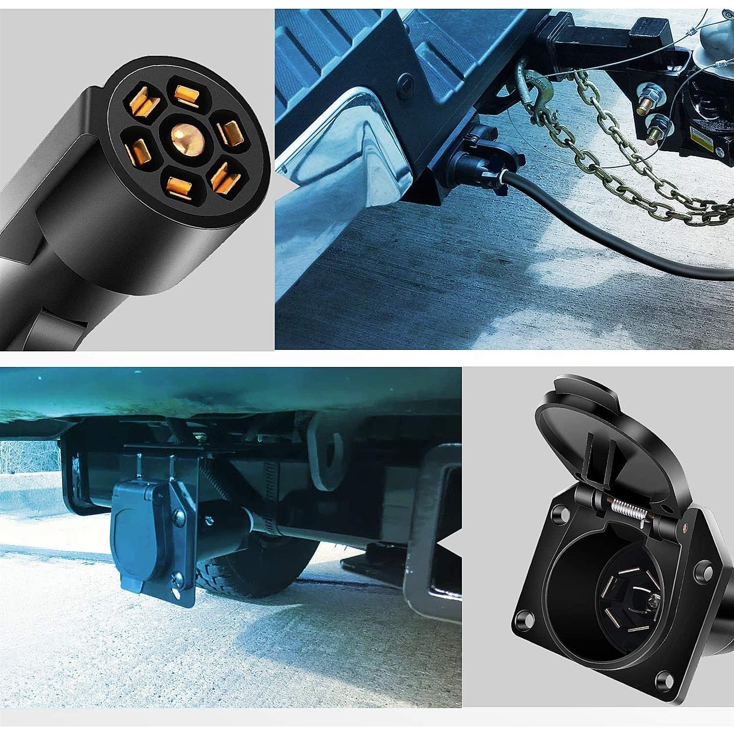 Cable de Extensión de Remolque Nilight 50050R 7 Vías 0.91 m