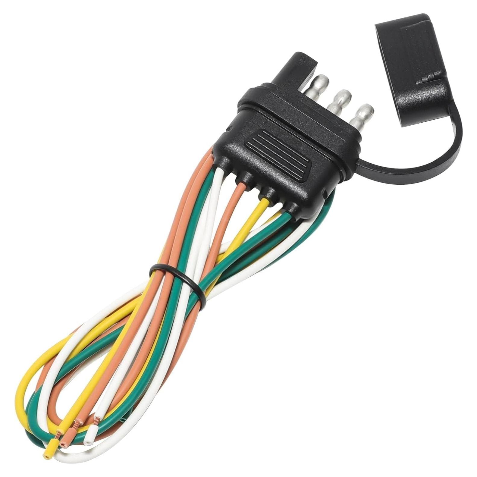 Conector de Remolque MECMO 4 Pines 63.5 cm con Cubierta de Polvo