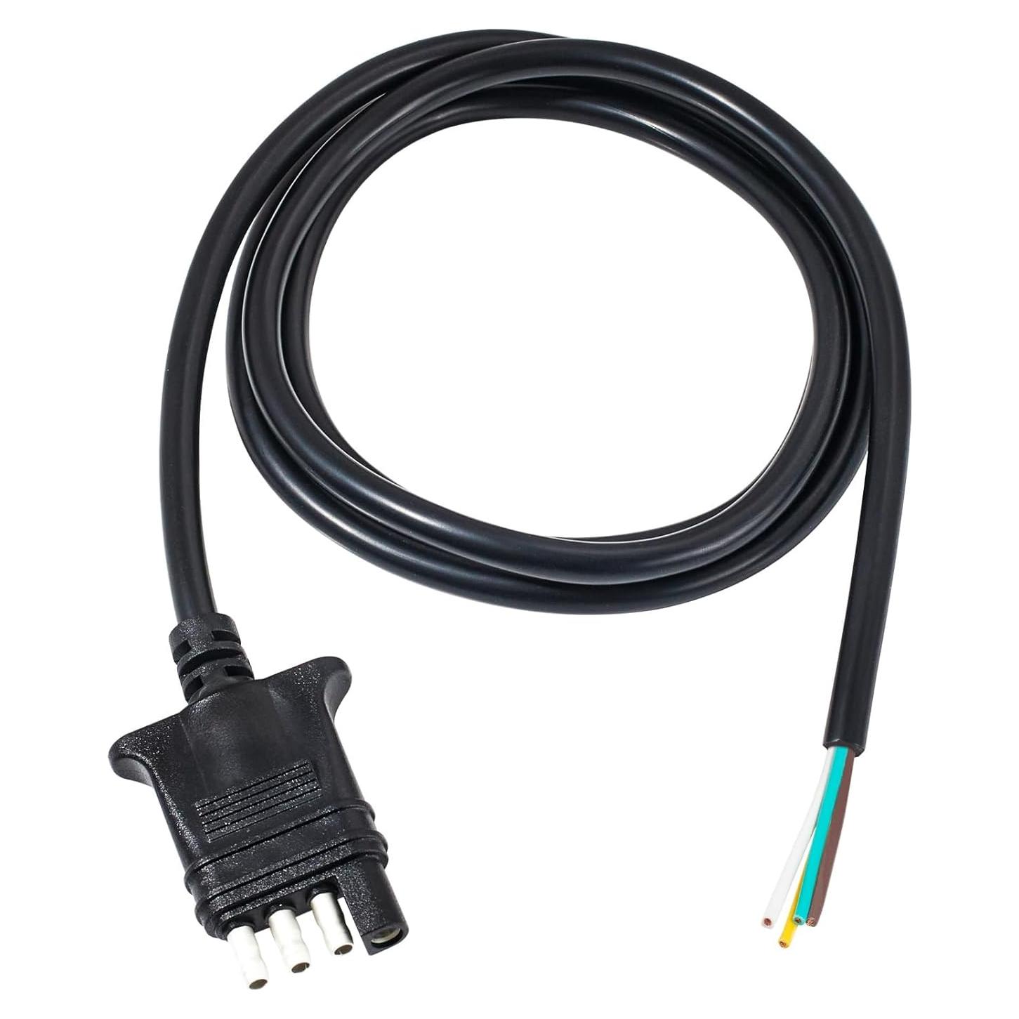Conector de Remolque 4 Pines MECMO 5 Pies 18AWG Resistente