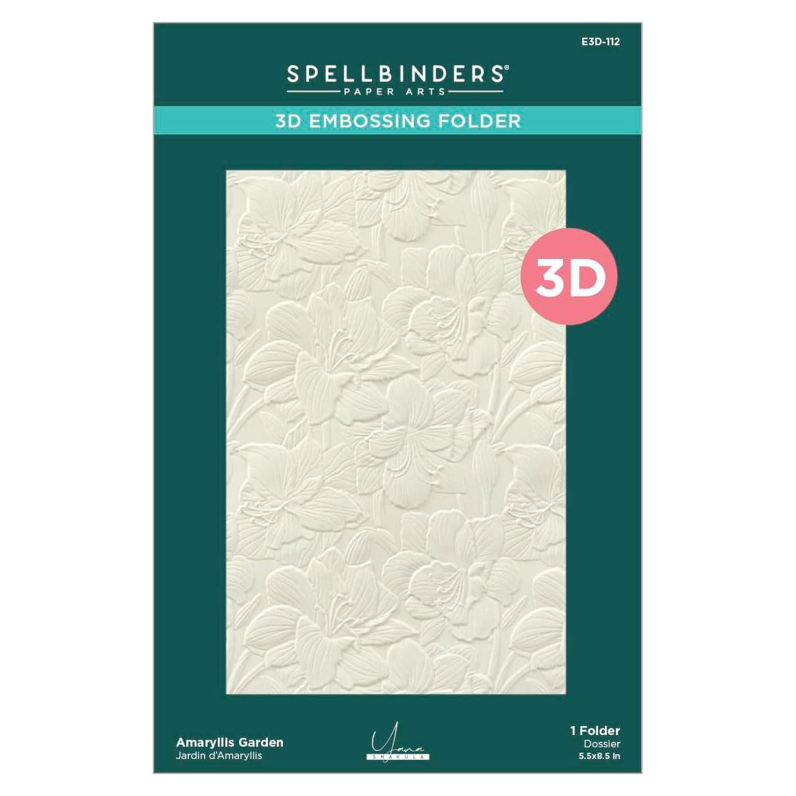 Carpeta de Embossing 3D Spellbinders Jardín de Amarilis 14x22 cm