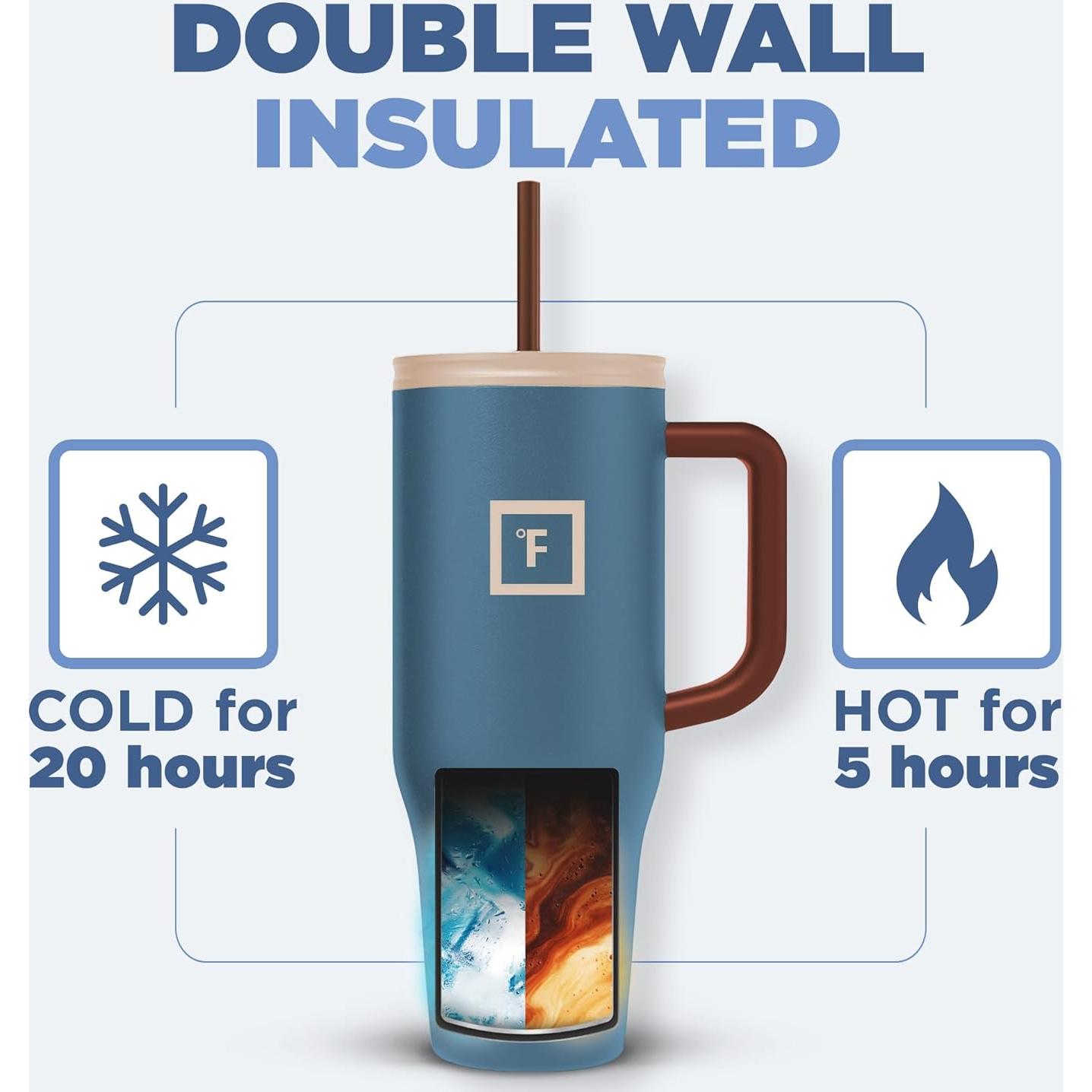 Taza Aislada IRON °FLASK Co-Pilot 1.13 kg 40 Oz Viaje