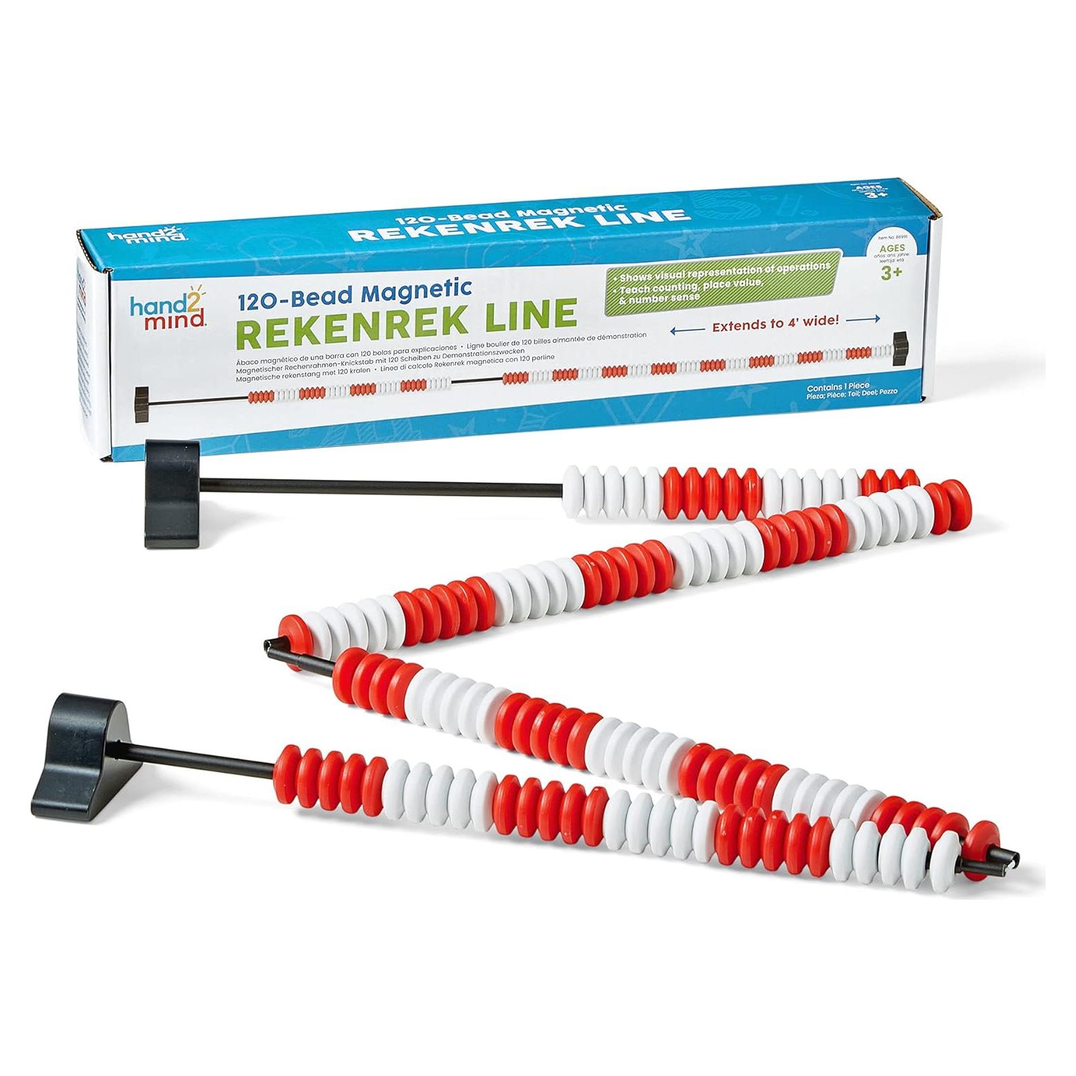 Rekenrek Magnético 120 Cuentas Hand2mind para Niños
