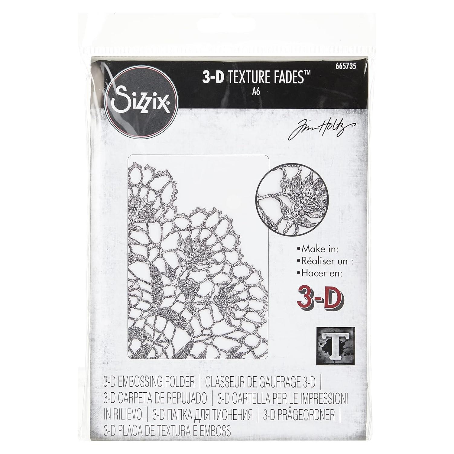Carpeta de Embossing 3D Sizzix Tim Holtz Doily 16.5x11.9cm