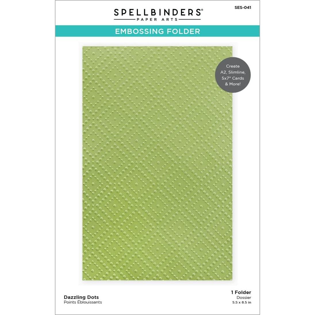 Carpeta de Embossing Spellbinders Dots Deslumbrantes 22.9x15.2cm