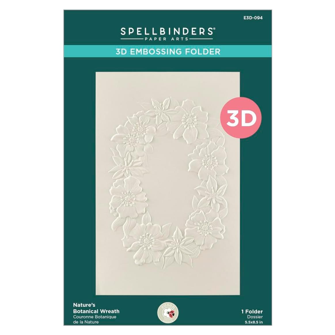 Carpeta de Embossing 3D Spellbinders Nature's Botanical Wreath