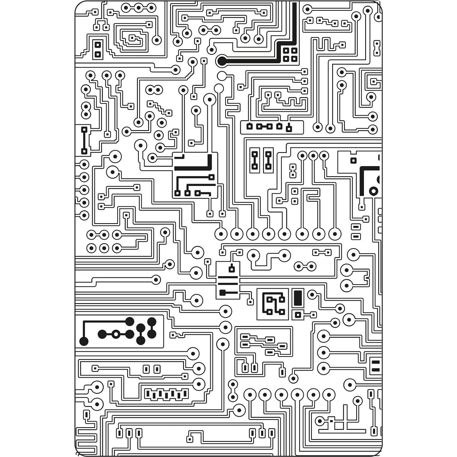 Carpeta de Embossing Sizzix Tim Holtz Circuito 15.9x10.8cm
