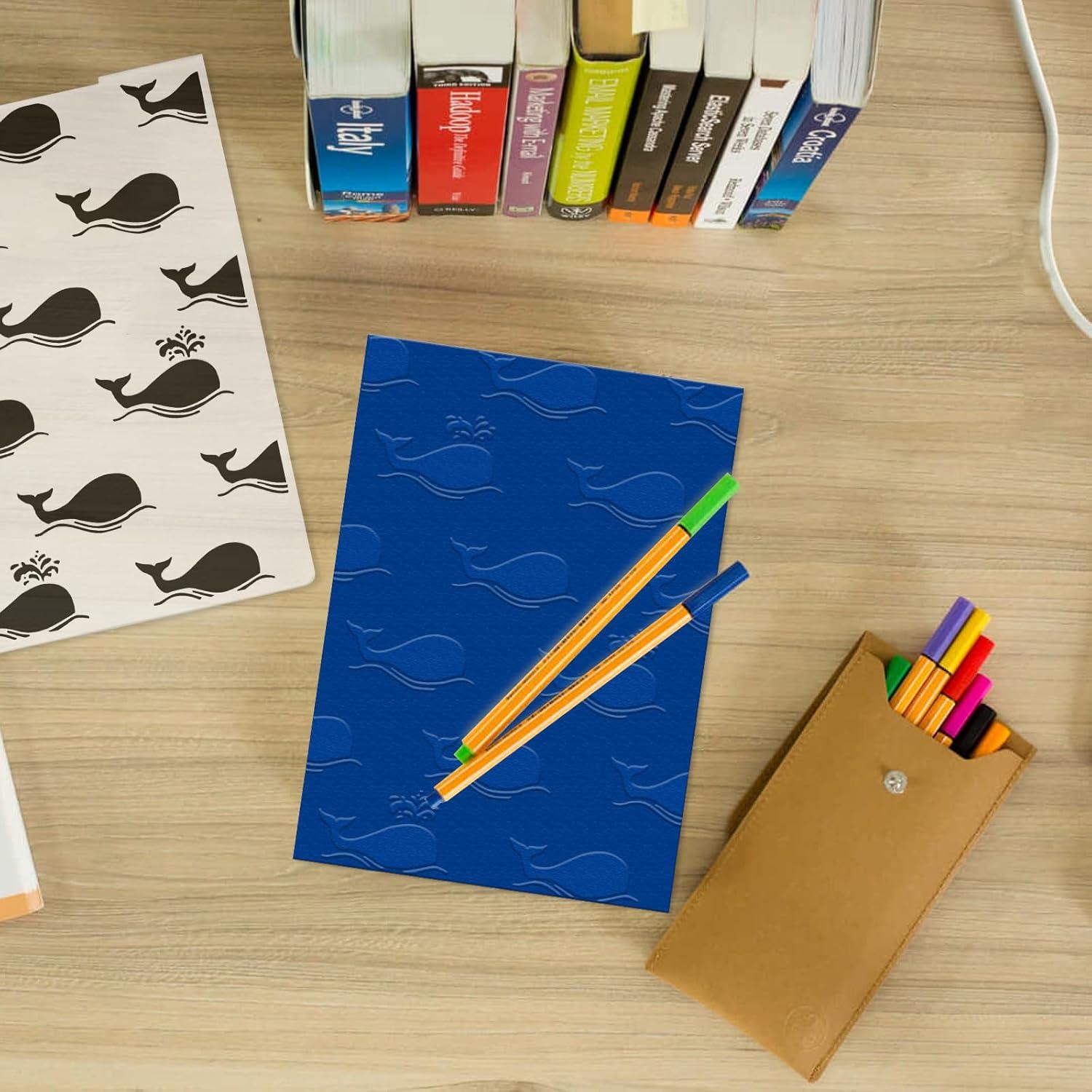 Carpeta de Embossing Ballena Oceánica Hying 14.5x10.4 cm