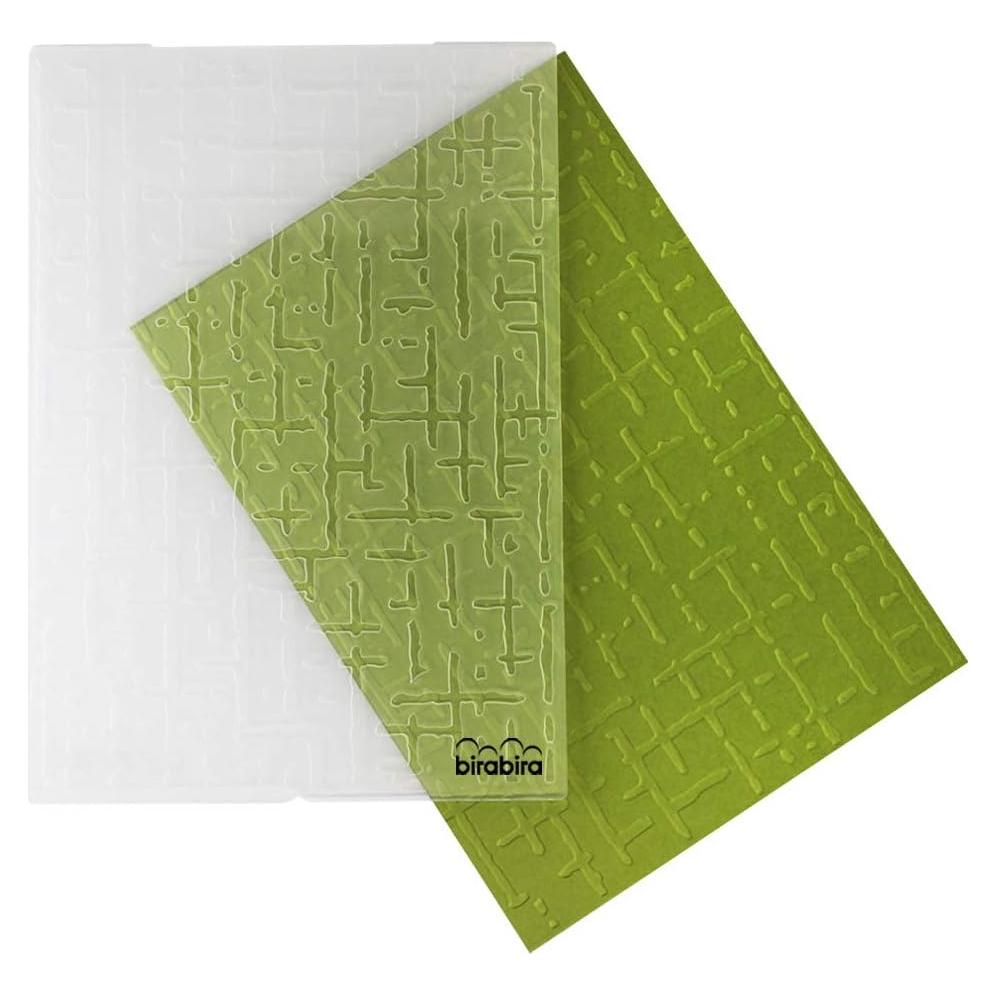 Carpeta de Embossing Bira Craft 12.7x17.8 cm Textura Pared
