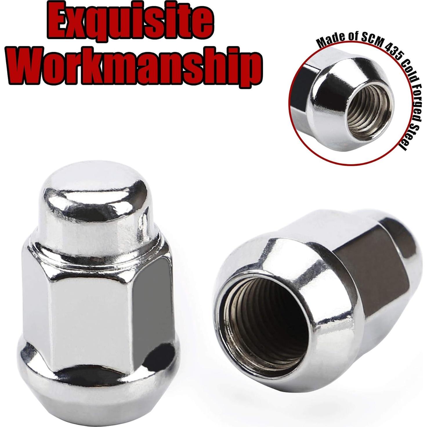 Tuercas de Rueda Acorn FLYCLE M12x1.5 Cromo 20PCS