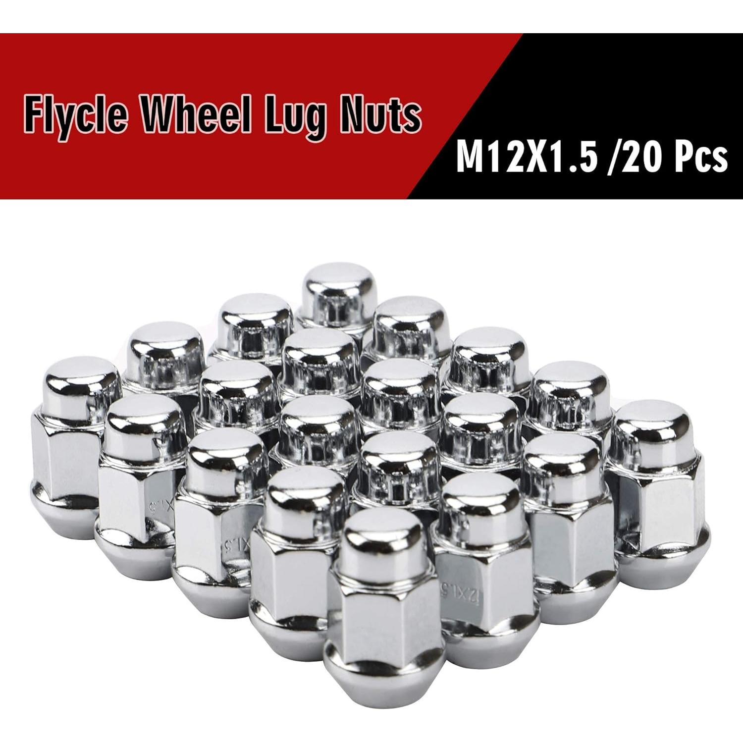Tuercas de Rueda Acorn FLYCLE M12x1.5 Cromo 20PCS