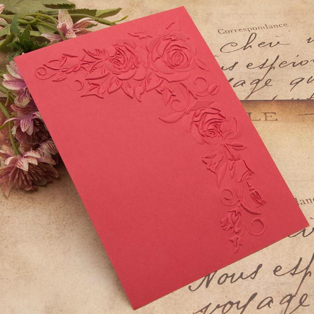 Plantilla de Embosado 3D Rosa Tridimensional 12.7x17.8 cm