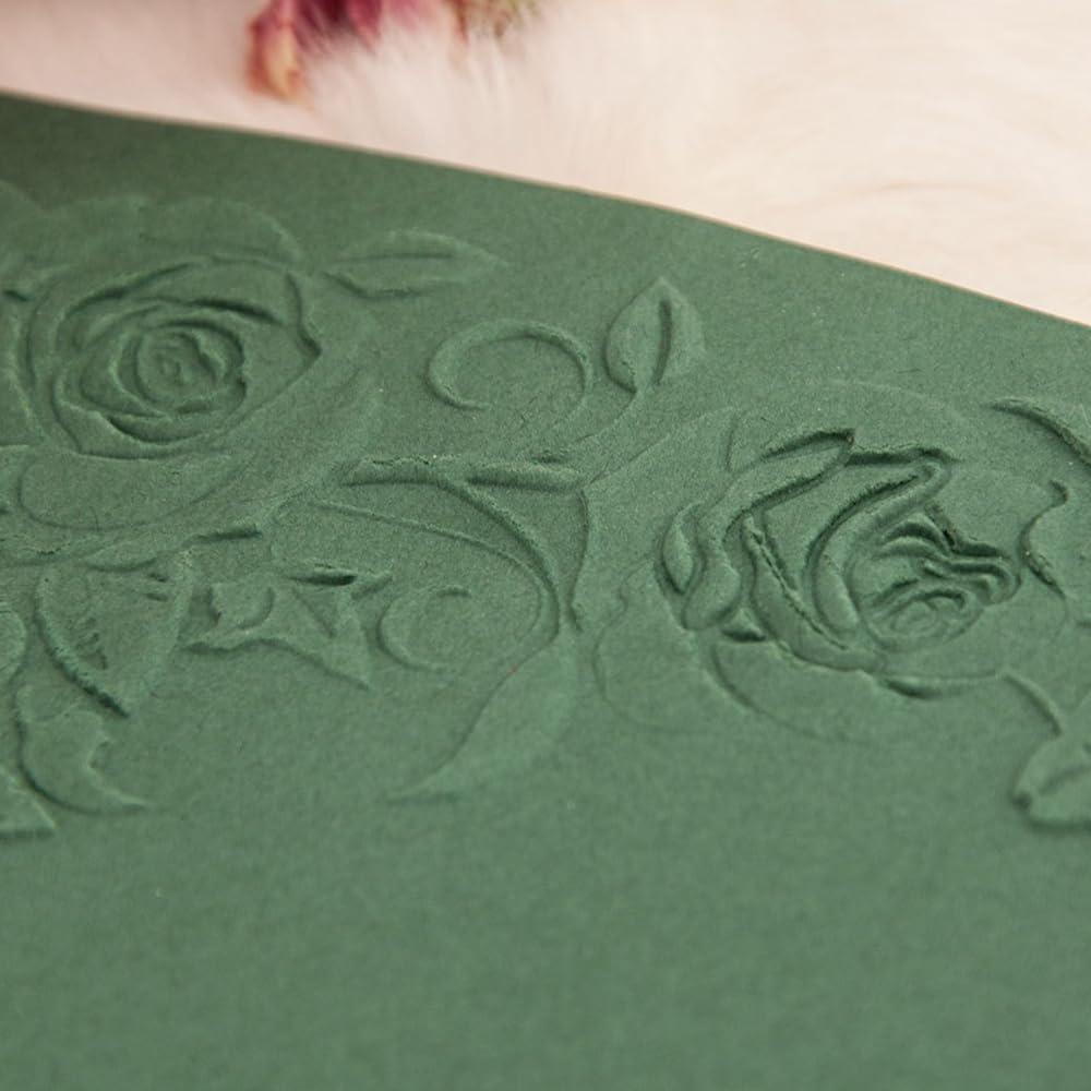 Plantilla de Embosado 3D Rosa Tridimensional 12.7x17.8 cm