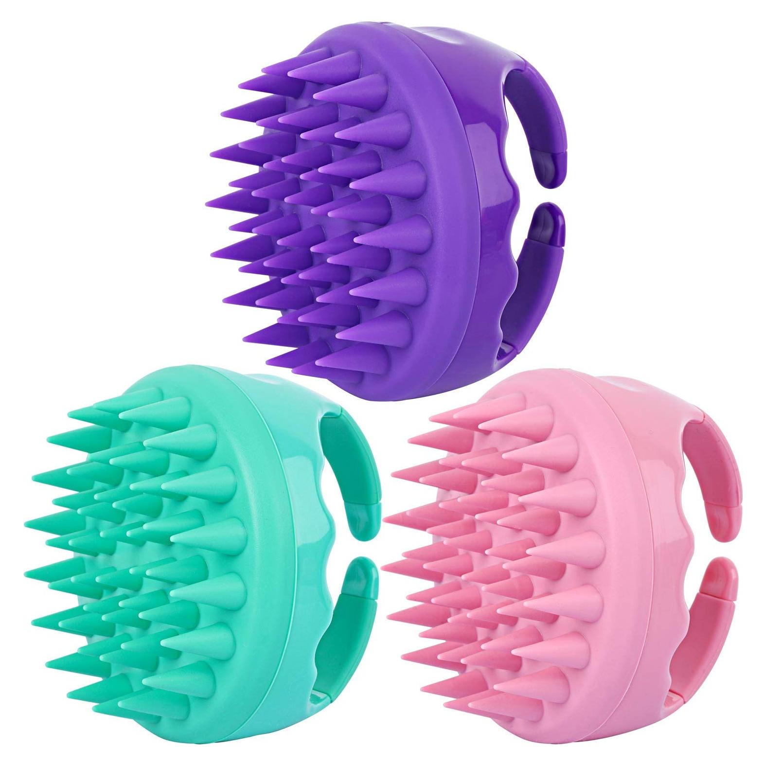 Cepillo de Champú Exfoliante BTYMS Multicolor 3 Pcs