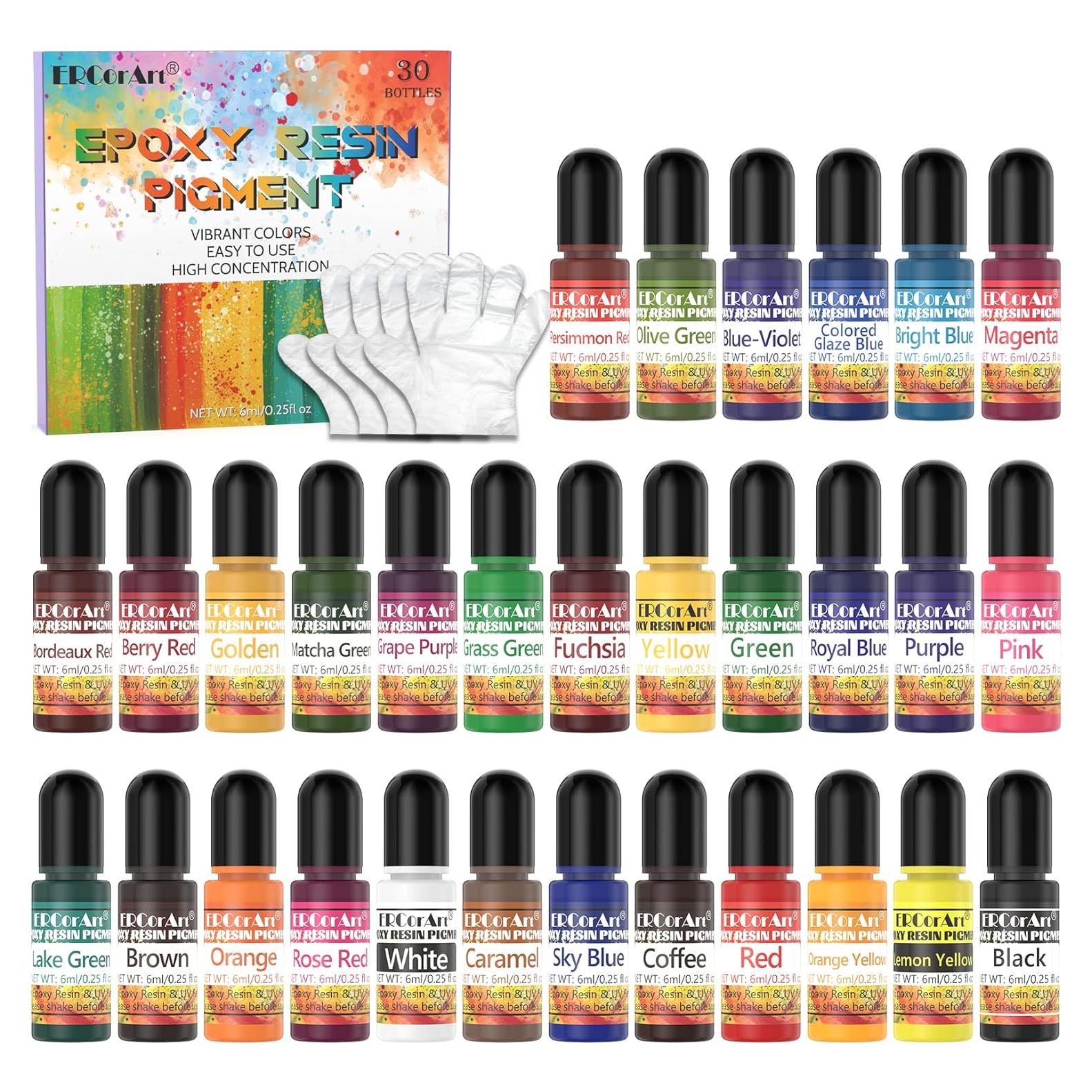 Set de Pigmentos de Resina Epóxica ERCorArt - 30 Colores 7.09 g