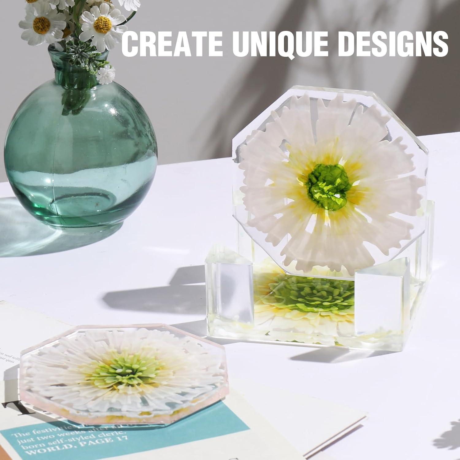 Molde de Resina para Posavasos LET'S RESIN 18 Pcs Silicona