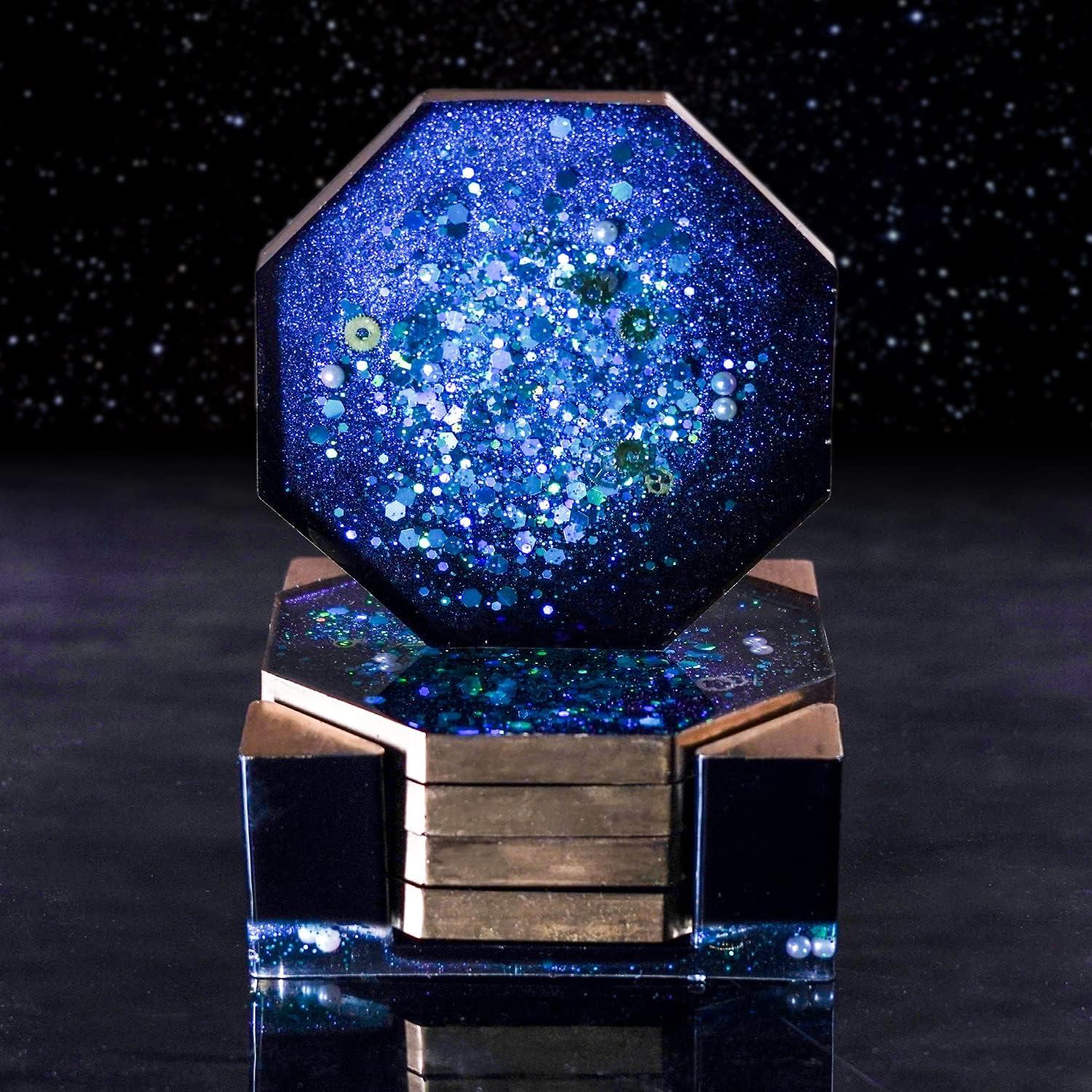 Molde de Resina para Posavasos LET'S RESIN 18 Pcs Silicona