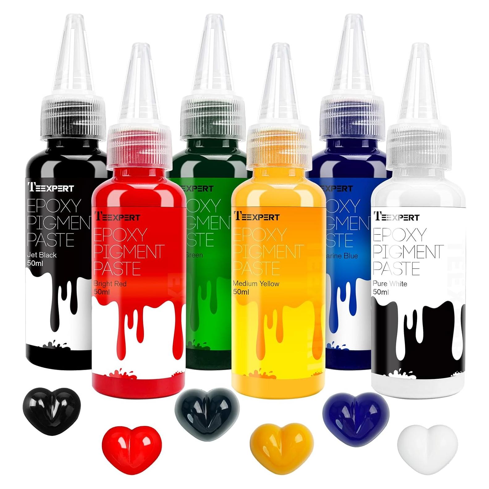 Set de Pasta de Pigmento Epóxico Teexpert 300ml 6 Colores