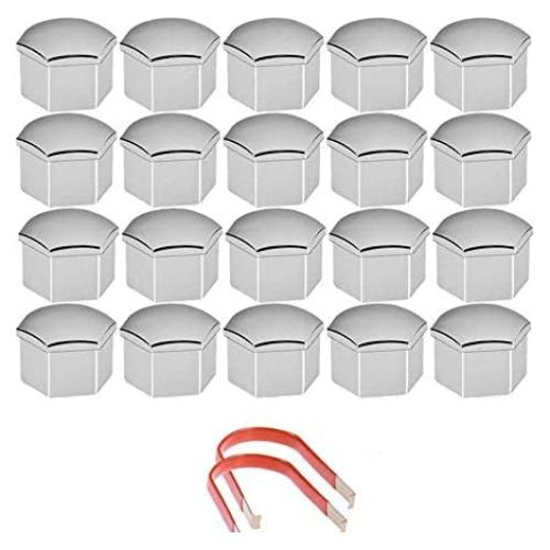 Tapa de Tuerca de Rueda 17mm Cromada Shibeiparts - 20 Unidades