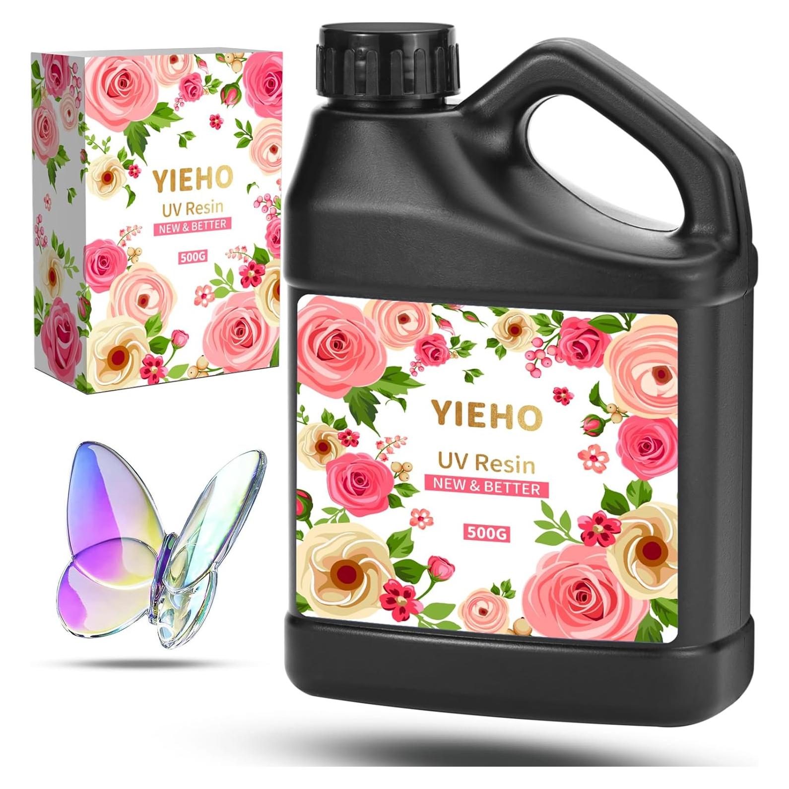 Resina UV 500g YIEHO - Epóxica Transparente para Joyas