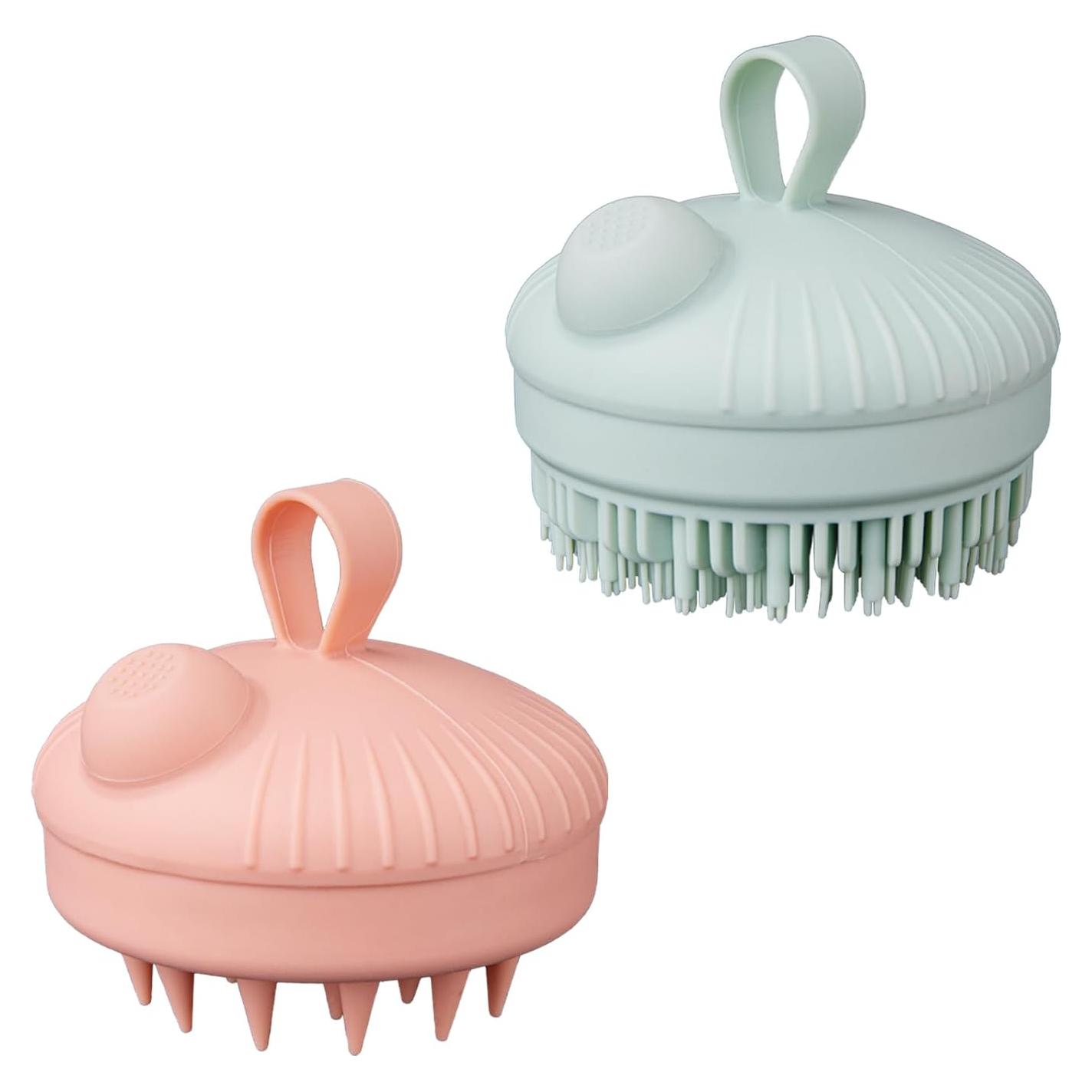 Masajeador de Cuero Cabelludo XJMWXHFC - 2 Piezas Silicona