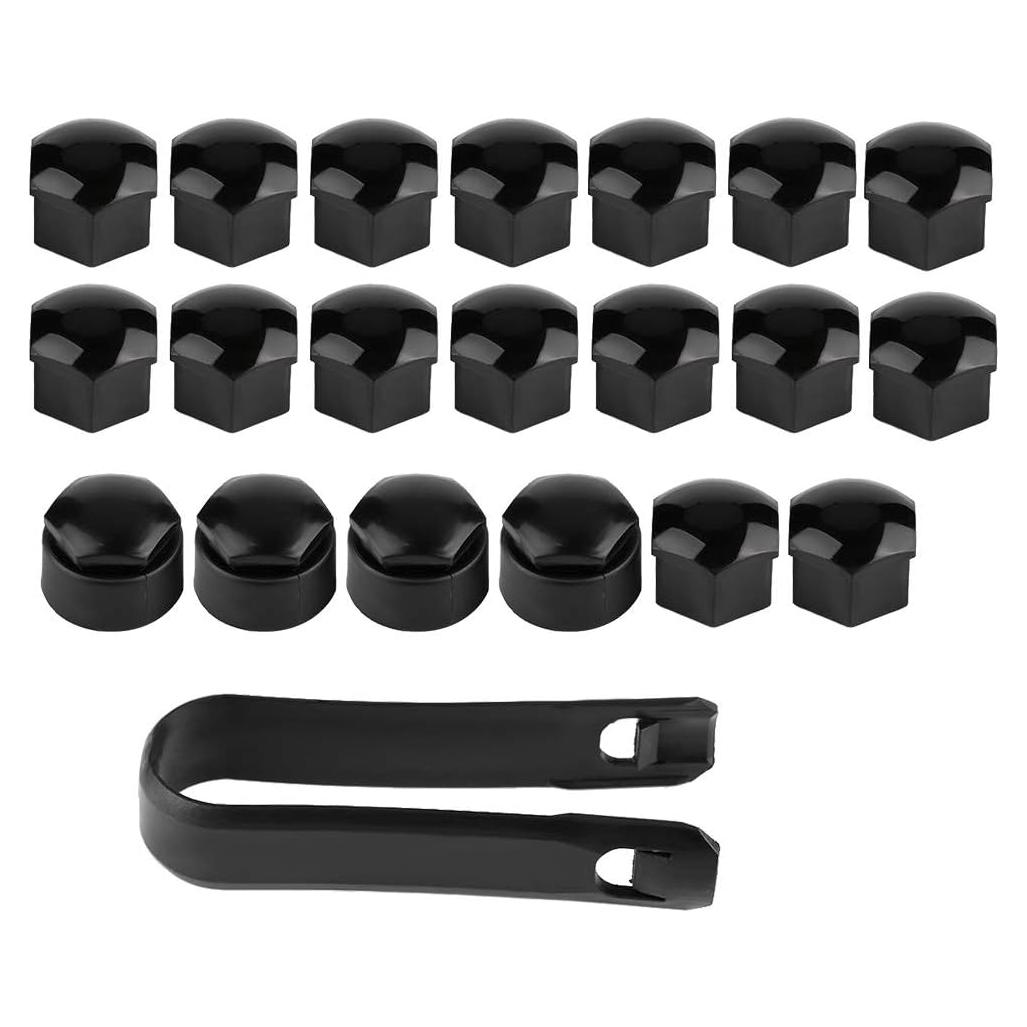 Cubiertas de Tuerca de Rueda Senyar 20pcs 17mm Anti-Robo Negro