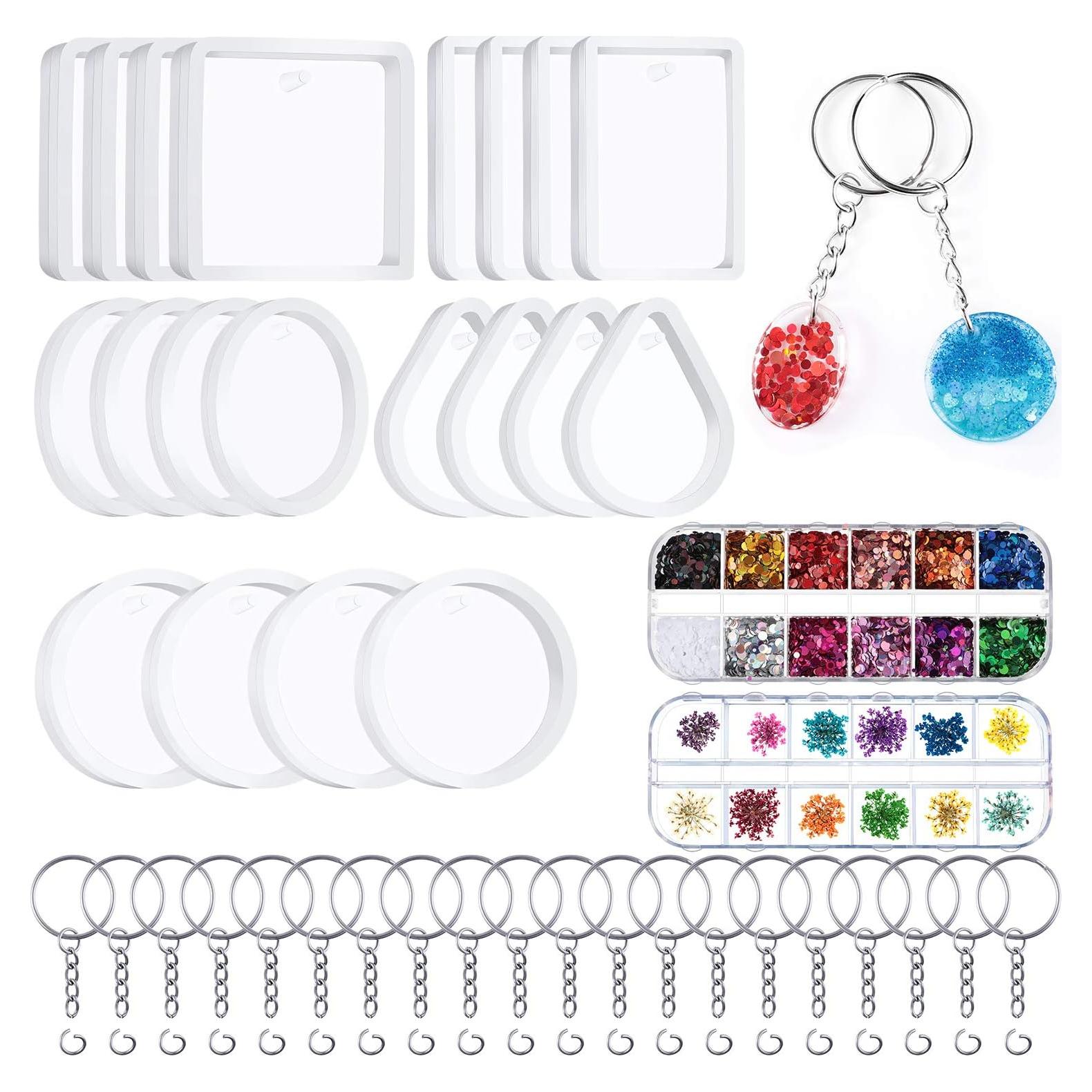 Conjunto de Moldes de Resina WILLBOND 67 Piezas DIY Joyería