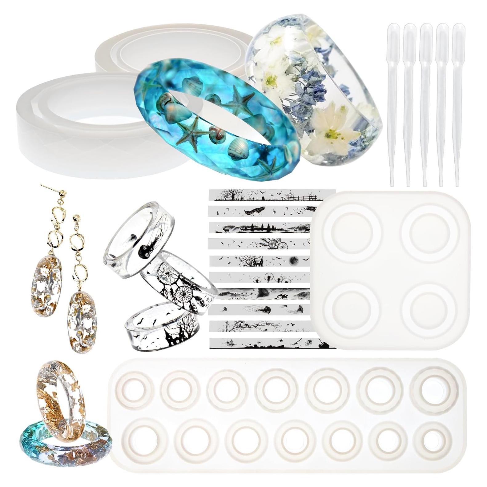 Conjunto de Moldes de Joyería FUNSHOWCASE 19 Piezas Resina