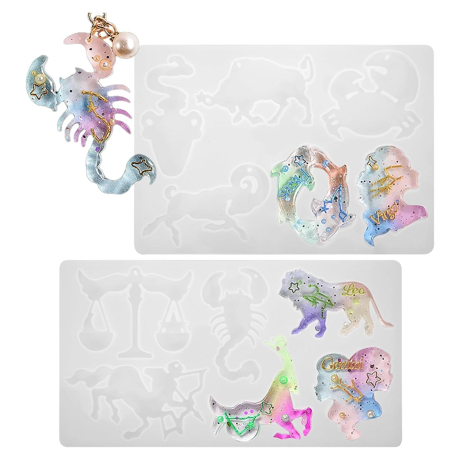 Juego de Moldes de Silicona LLOUSSAK Zodiaco 12 Cavidades