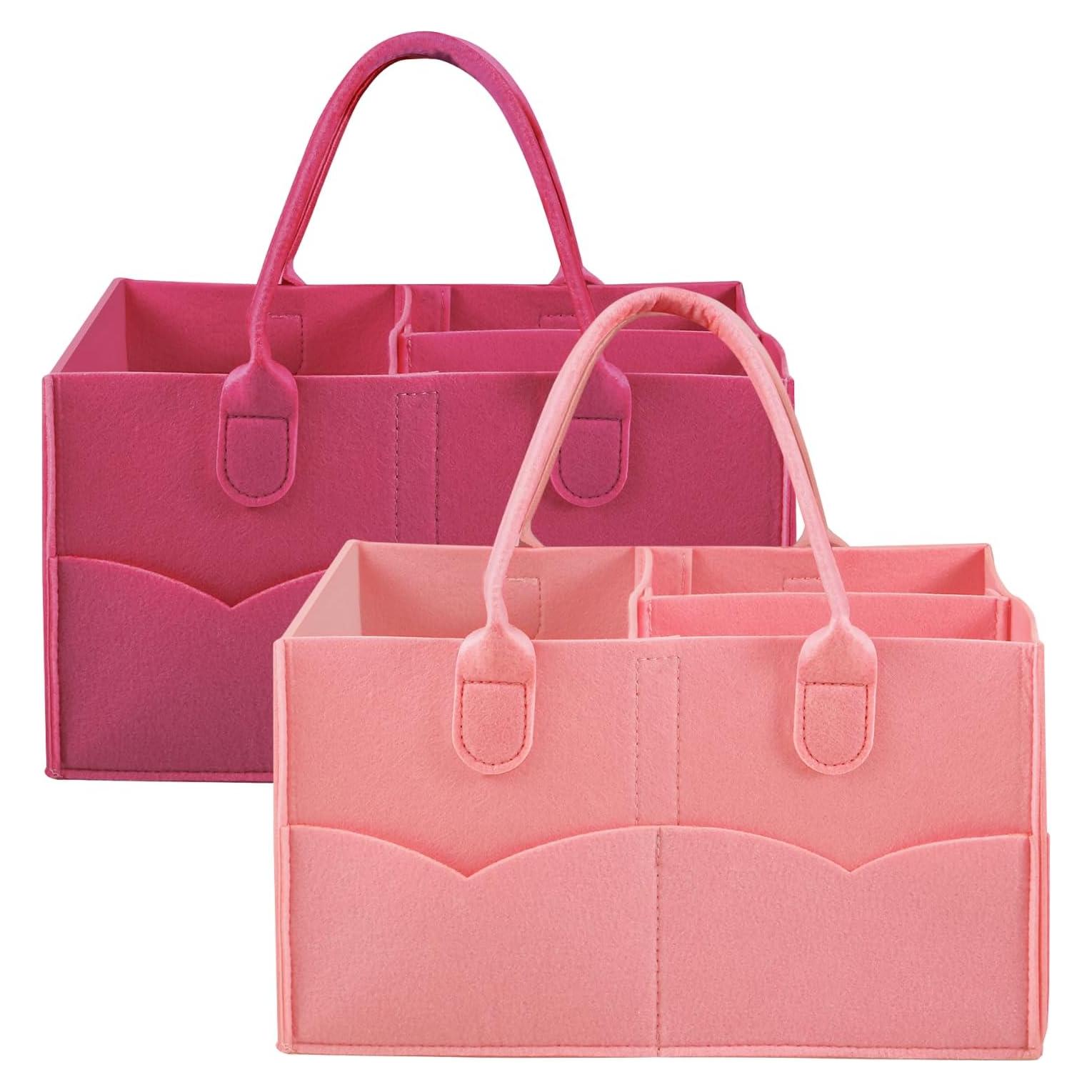 Organizador de Pañales PandaEar 2 Pack Portátil Rojo/Rosa