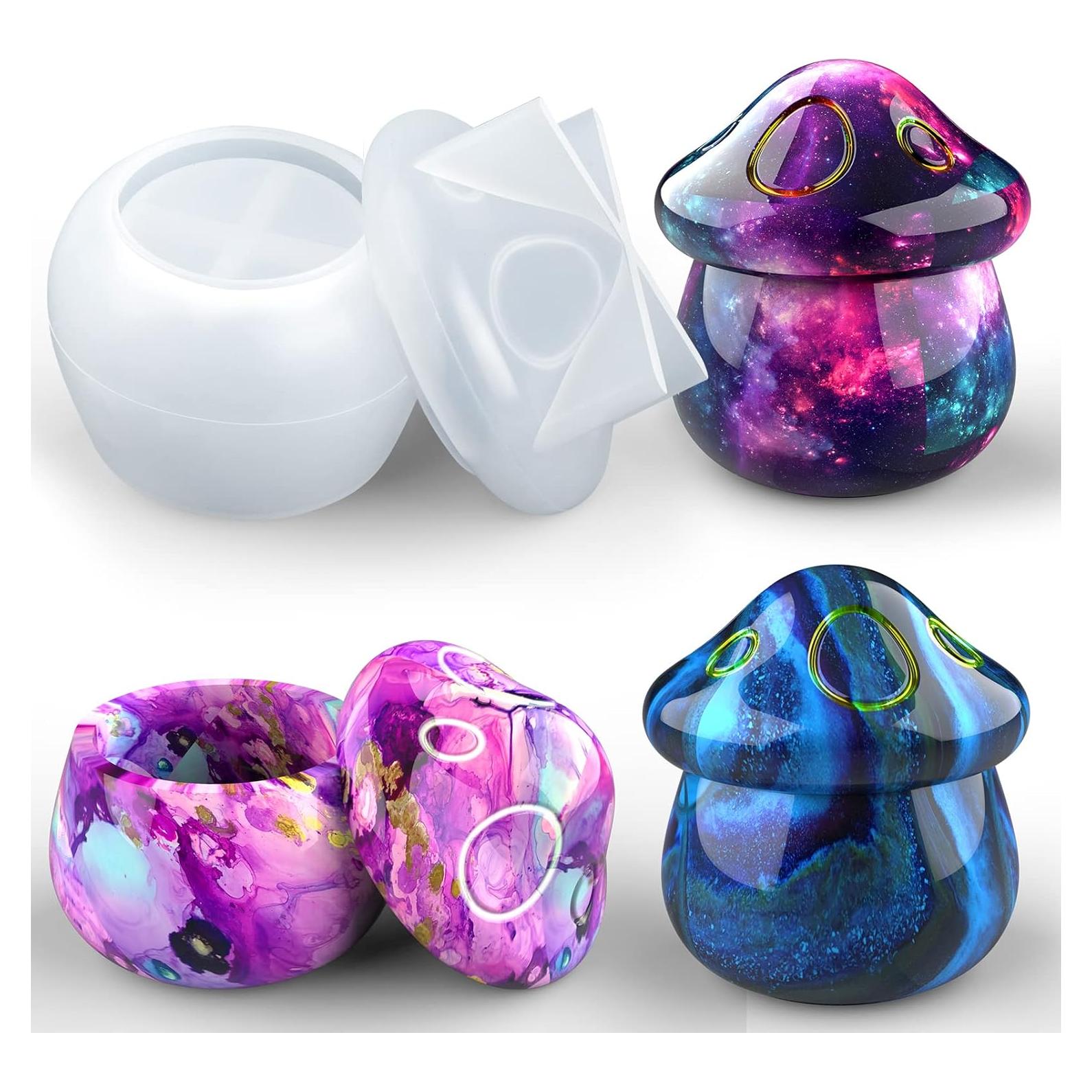 Moldes de Silicona Juome para Tarros de Hongo con Tapa 8.89cm