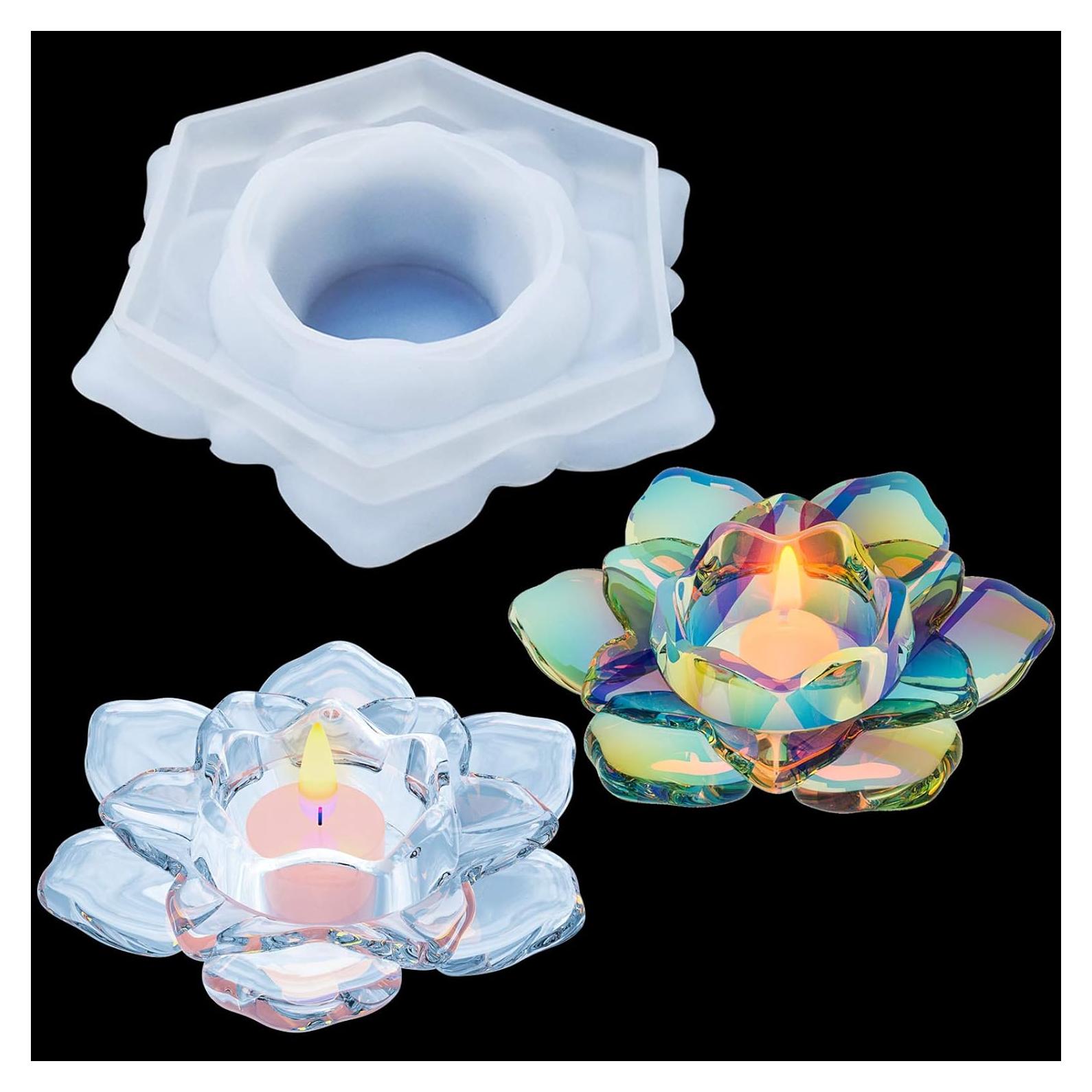 Molde de Silicona para Velas Palksky Flor de Loto 12.5cm