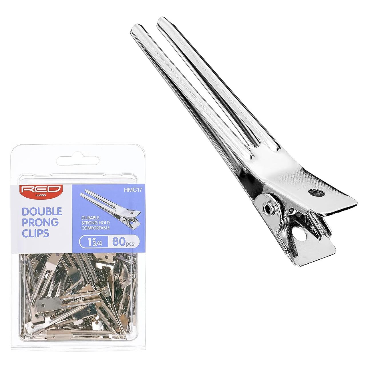 Clips de Pelo RED by Kiss 80pcs 4.45cm Metal Duraderos