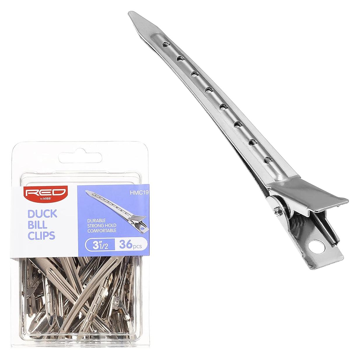 Clips de Pelo RED by Kiss 36pcs 8.89 cm Metal Duraderos