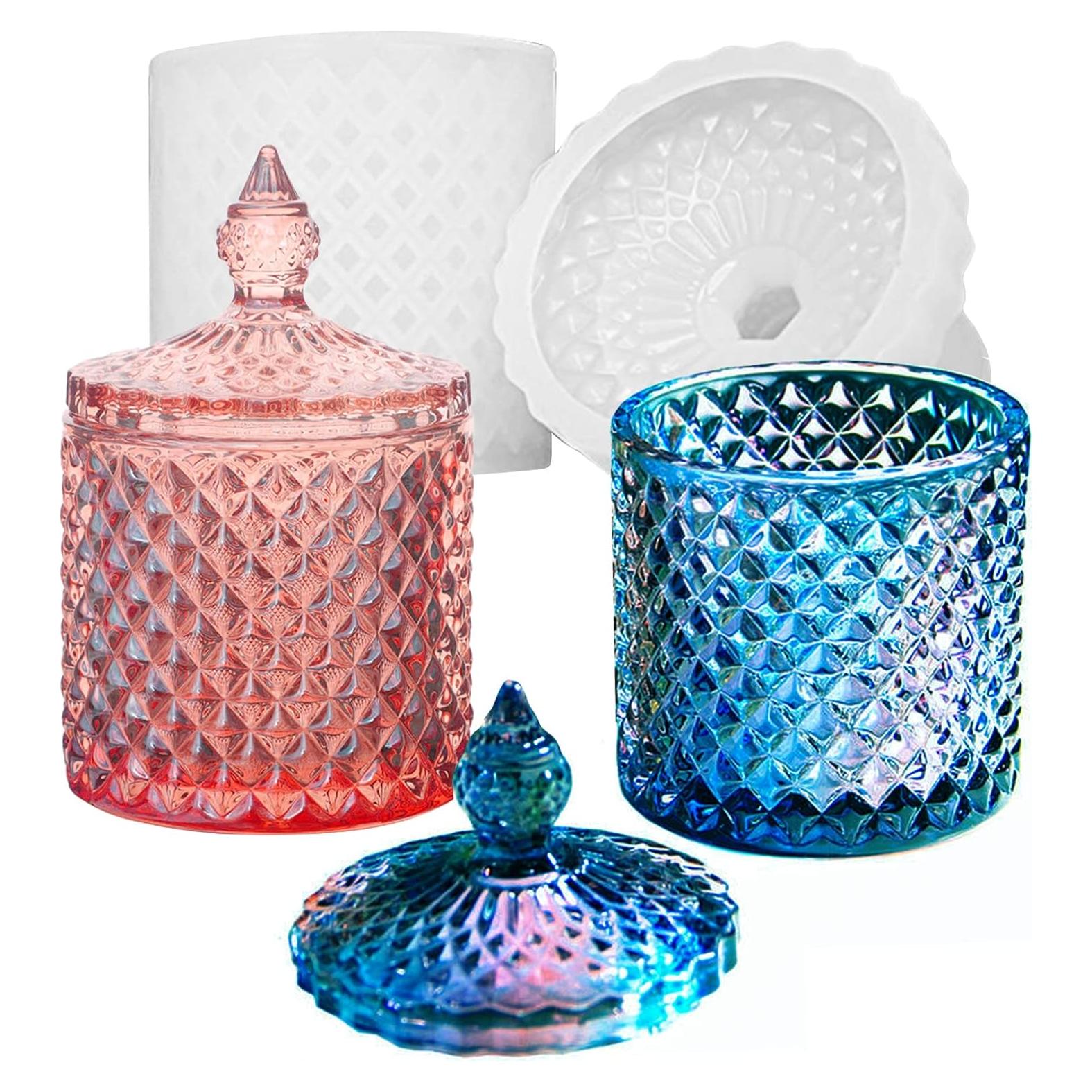 Molde de Resina Wehous 3D para Tarro con Tapa 8.9 cm