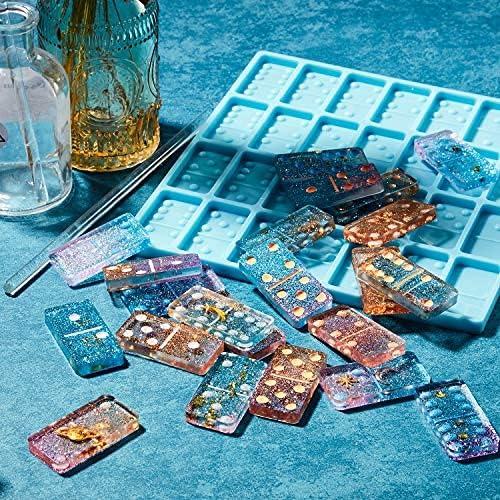 Molde de Dominó 3D Patelai de Silicona Azul 18.5x20cm