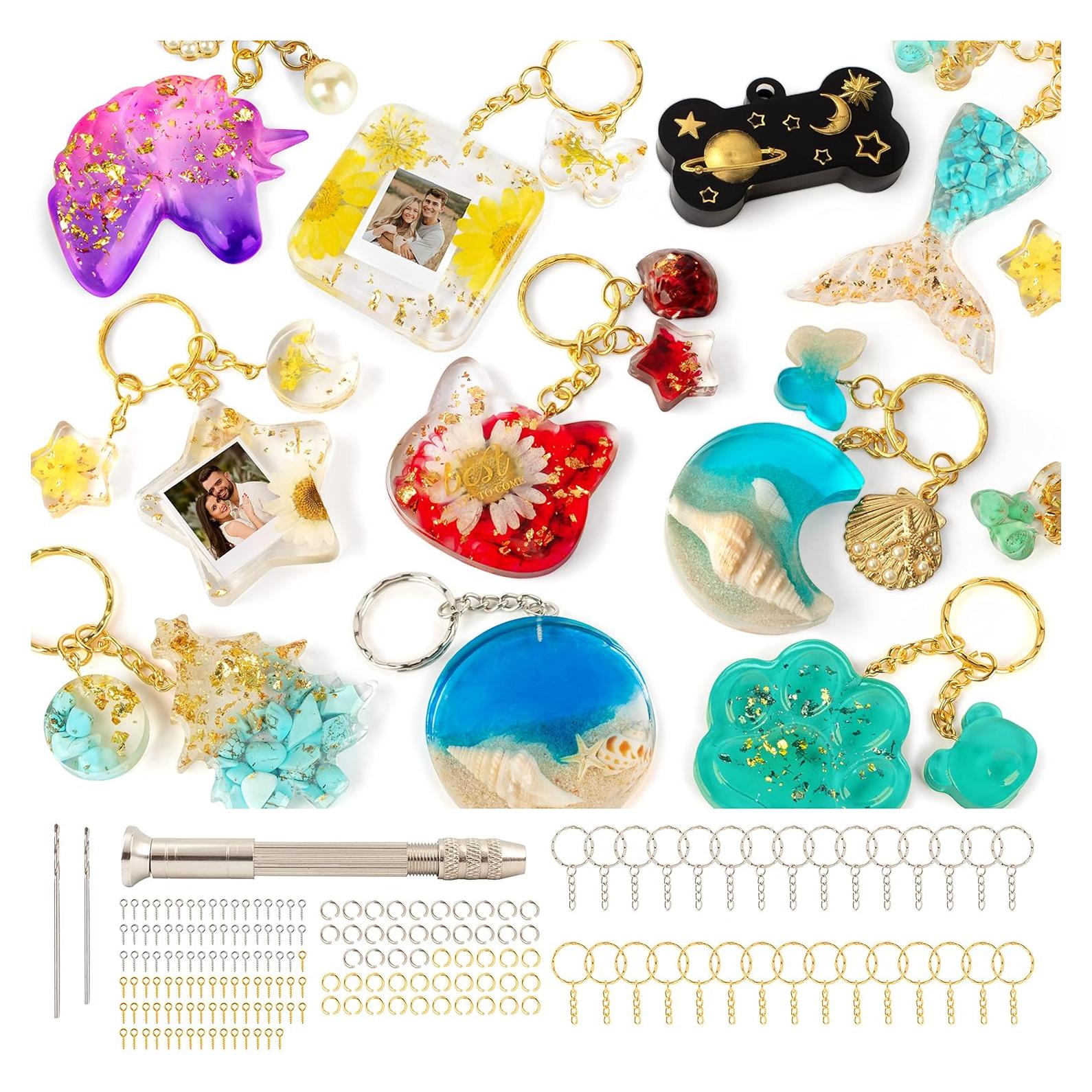 Kit de Moldes de Silicona Mocoosy 182Pcs para Resina DIY