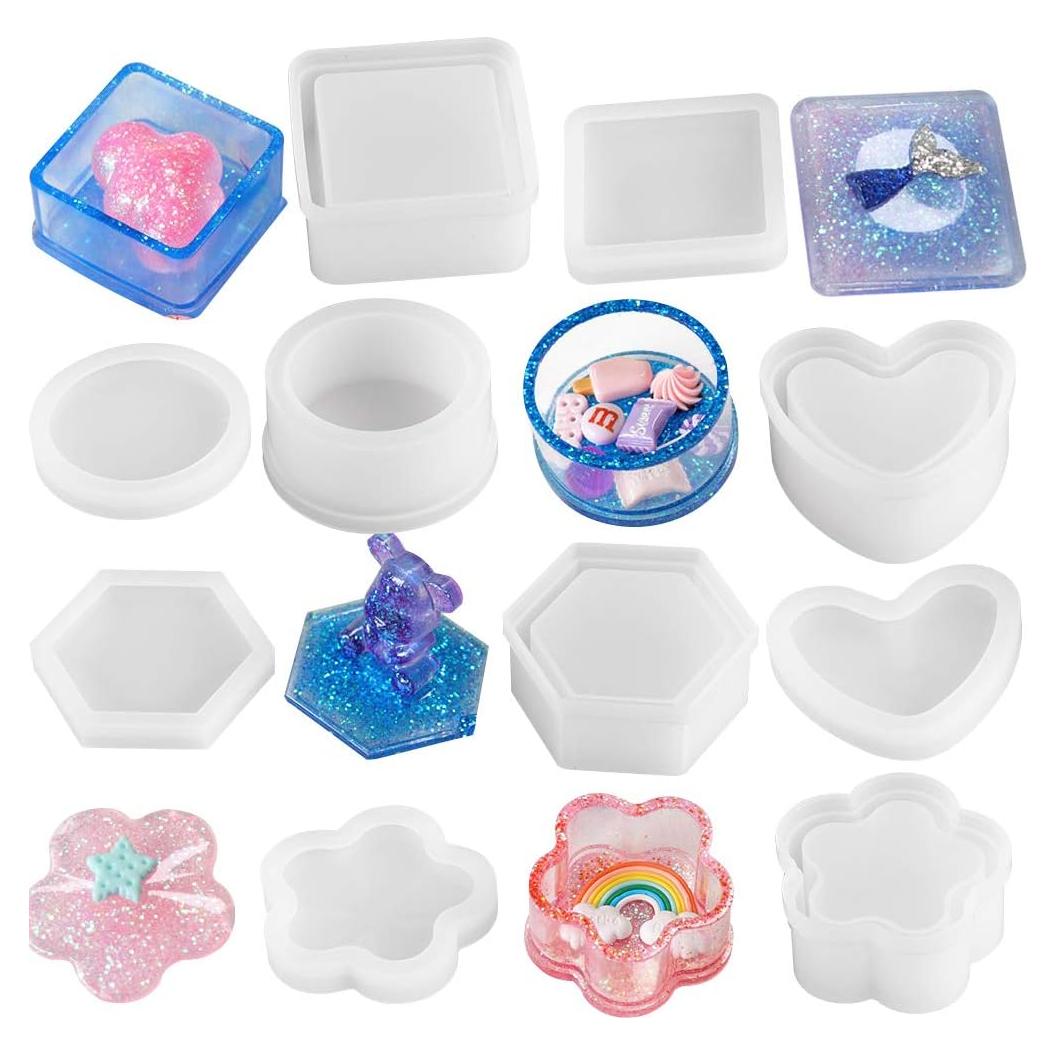 Molde de Silicona Tomorotec 5 Formas para Resina y Jabón