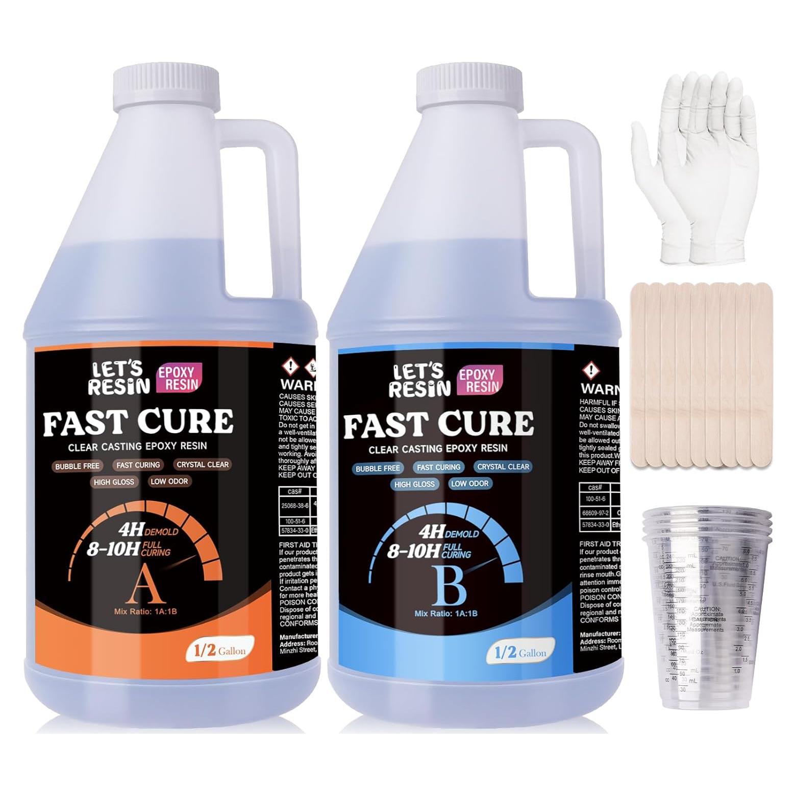 Resina Epoxy Let’s Resin 1 Galón Curado Rápido 4 Horas