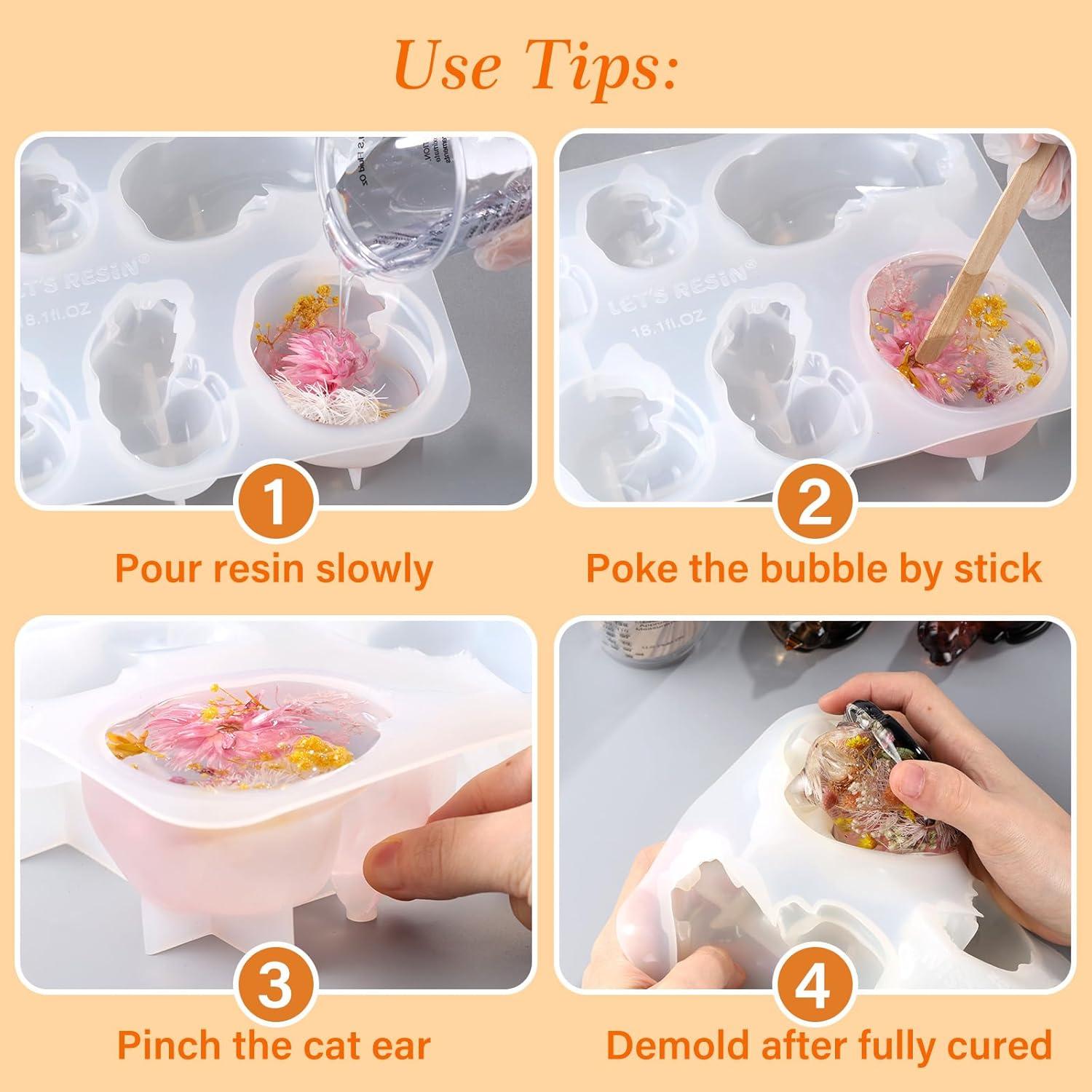 Moldes de Resina LET'S RESIN para Estatuas de Mascotas 3D