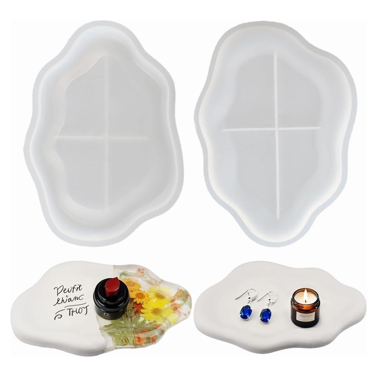 Molde de Silicona para Joyería F FYJS - 2 Piezas Nube 20.8x14.6 cm